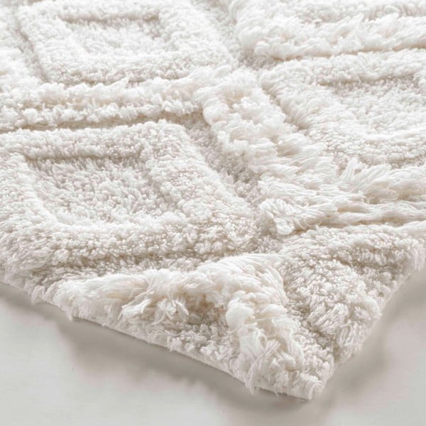Бял килим за баня 50x80 cm Ikatis – douceur d'intérieur-image-2