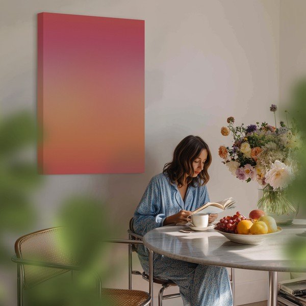 Печатна върху платно картина 70x100 cm Pink Aura – Styler-image-1