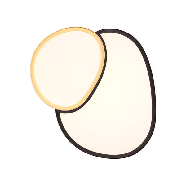 Светодиодна лампа за таван в черно и златно 36x43,5 cm Rise - Trio-image-1