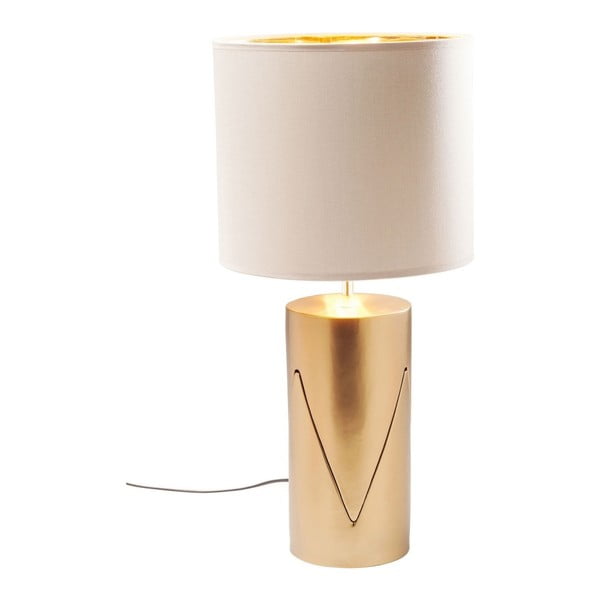 Stolní lampa ve zlaté barvě Kare Design Connect