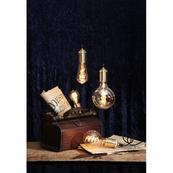 Топла бяла затъмняваща се крушка с нажежаема жичка  E27, 3 W Spiral Filament – Star Trading-image-1