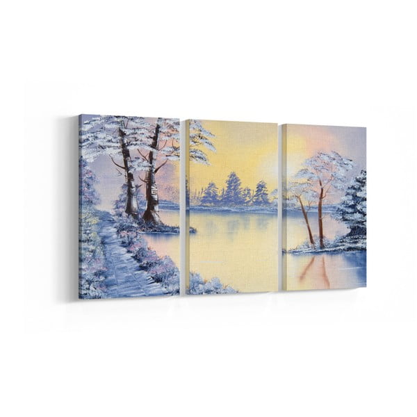 3-dílný obraz Winter, 30 x 60 cm