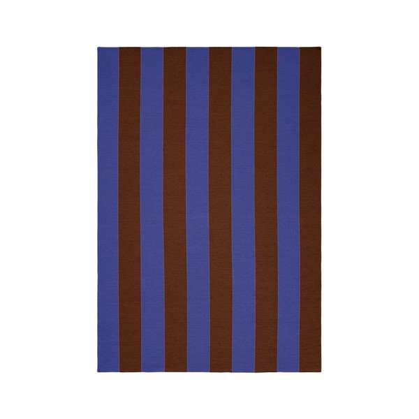 Син/кафяв ръчно изработен килим със смес от вълна 200x300 cm Sissel – Jotex
