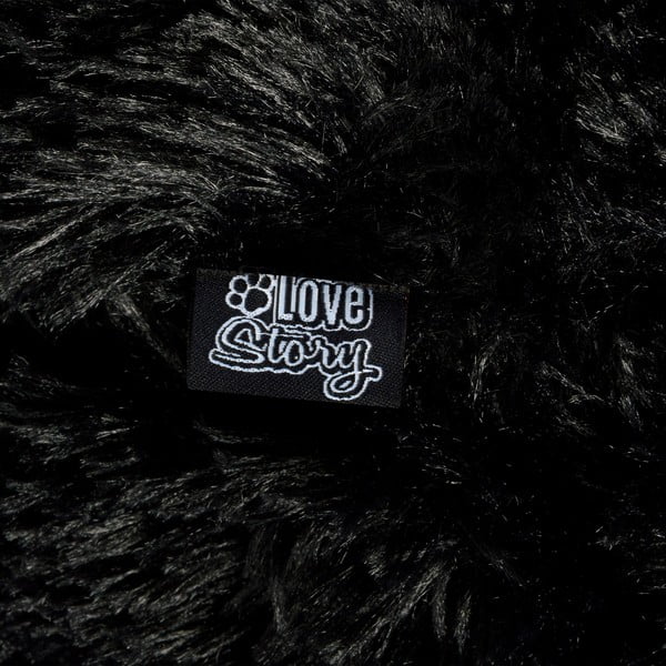 Черно легло за куче ø 75 cm – Love Story-image-3