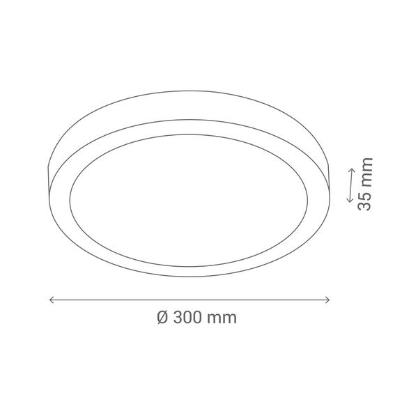 Лилава лампа за таван Gummy, ⌀ 30 cm - SULION-image-2