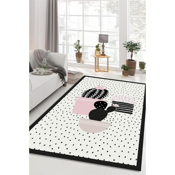 Бял килим 140x80 cm Cactus 2 - Rizzoli-image-2