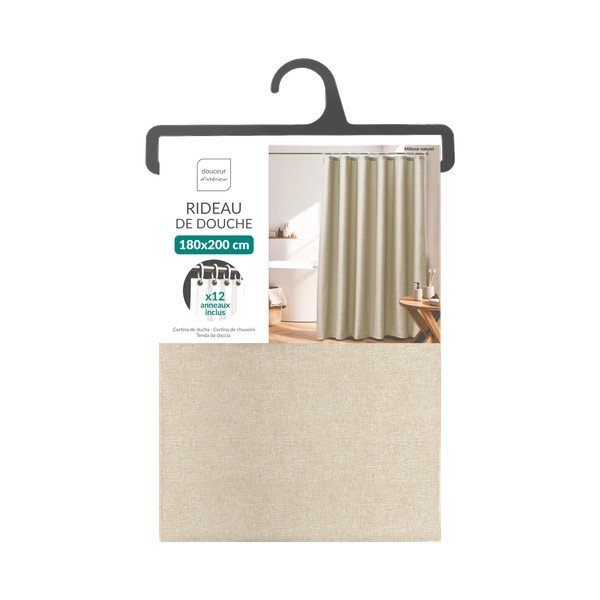 Бежово перде 180x200 cm Miltone – douceur d'intérieur-image-2
