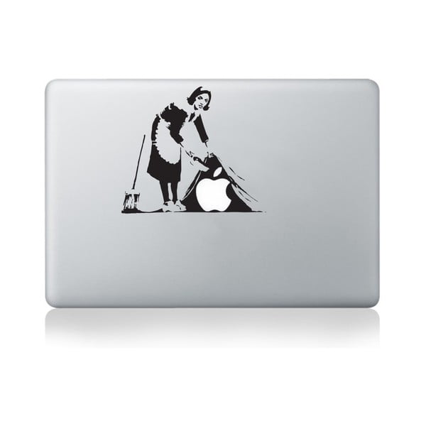 Samolepka na notebook Cleaning Lady by Banksy