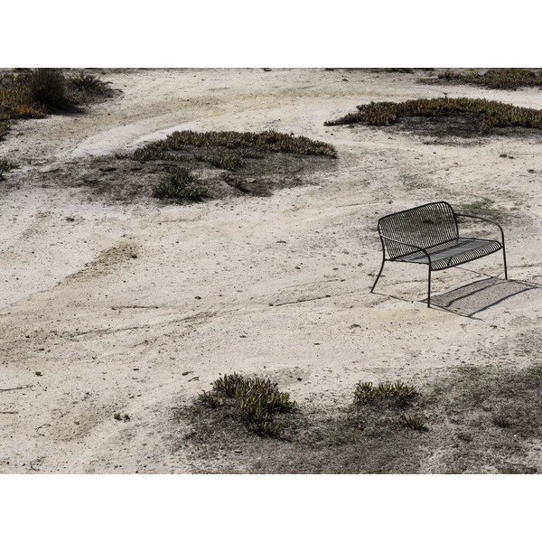 Сива градинска пейка метална Yua Wire – Blomus-image-4