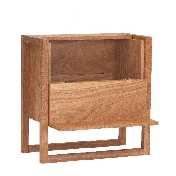 Шкаф за вино от дъбова дървесина в естествен цвят 59x60 cm NewEst - Woodman-image-3