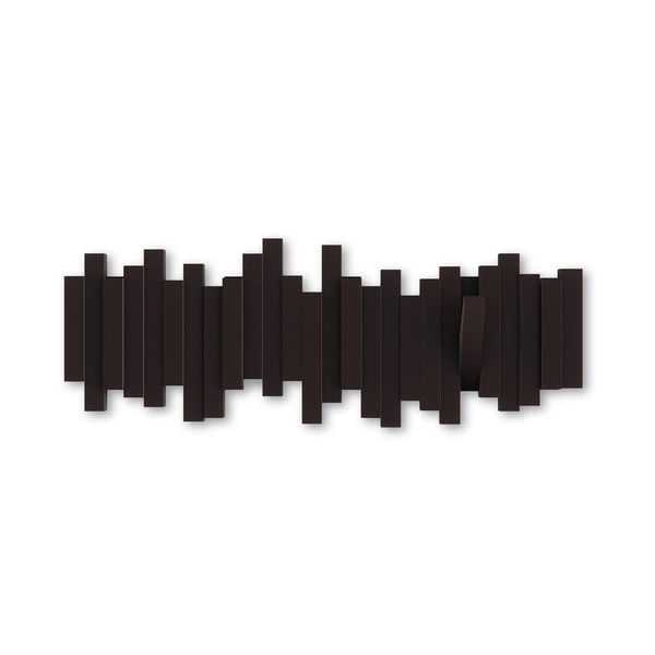 Тъмнокафява пластмасова закачалка за стена Sticks - Umbra
