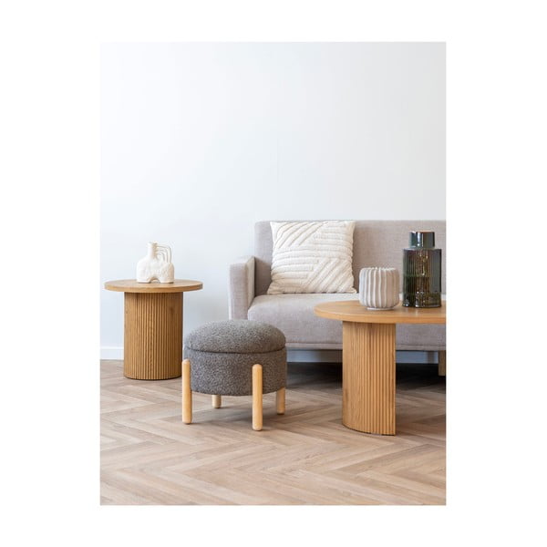 Кафява табуретка  от букле Medas – House Nordic-image-4