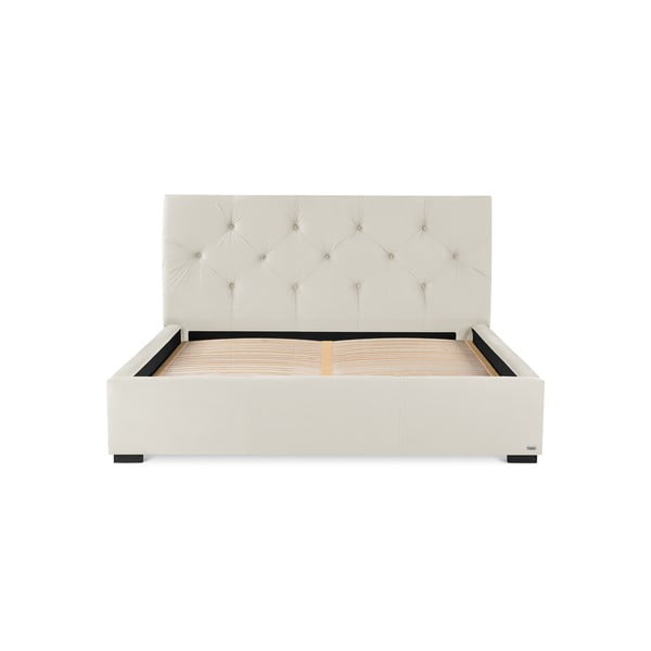 Кремаво и бяло двойно легло със склад Fantasy, 160 x 200 cm - Guy Laroche Home