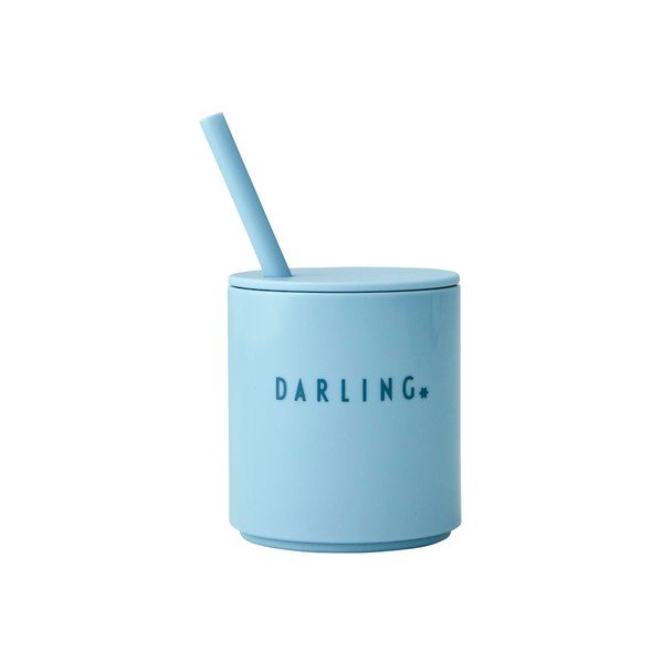Светлосиня детска чаша Darling Mini - Design Letters-image-4