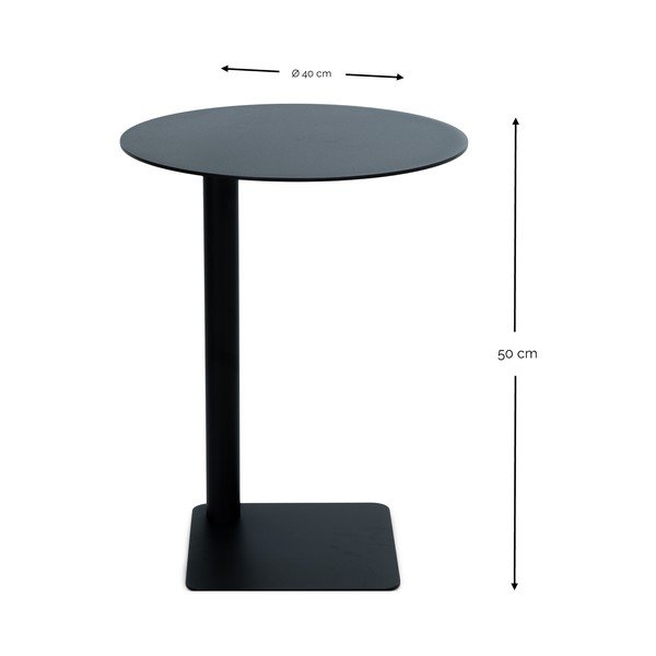 Стоманена кръгла странична масичка ø 40 cm Sunny – Spinder Design-image-3
