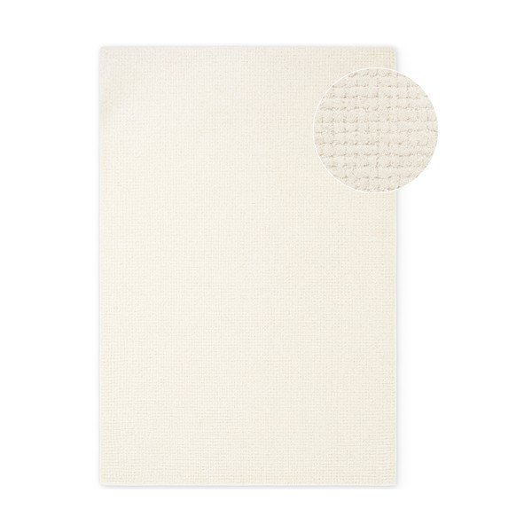Кремав вълнен килим 80x150 cm Eloise – Hanse Home