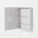 Стенен шкаф за баня от бял дъб Slimfit - Wireworks