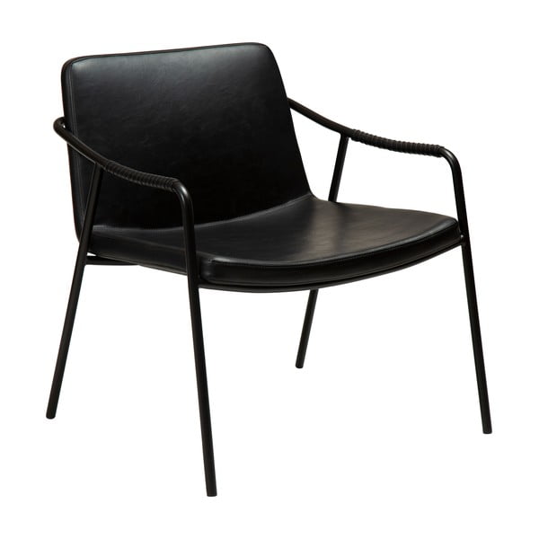 Черно кресло от изкуствена кожа Boto - DAN-FORM Denmark