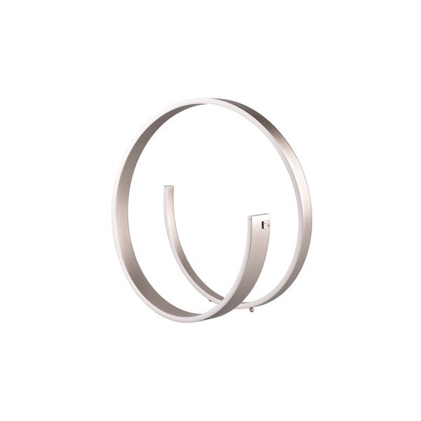 Сива LED настолна лампа с гласово управление/ управление чрез мобилно приложение с метален абажур (височина 45 cm) Cinardi – CINQUE-image-1