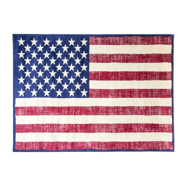 Килим с мотив на американското знаме , 140 x 200 cm - Cotex
