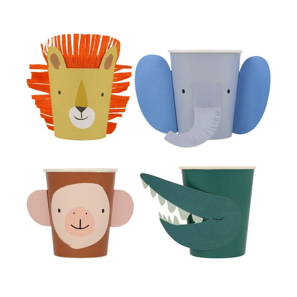 Хартиени чаши за еднократна употреба в комплект  8 бр. Animal Parade – Meri Meri