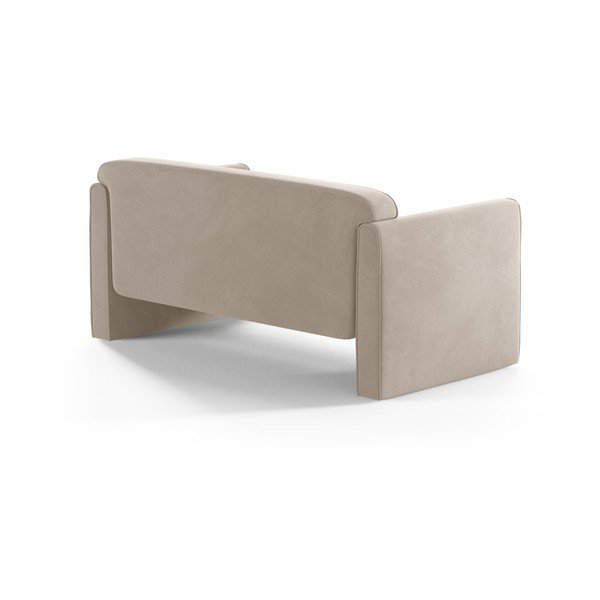 Бежов кадифен диван 140 cm Abby – Micadoni -image-2