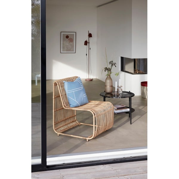 Ваза от кафяво стъкло, матирана, височина 30 cm - Hübsch-image-1