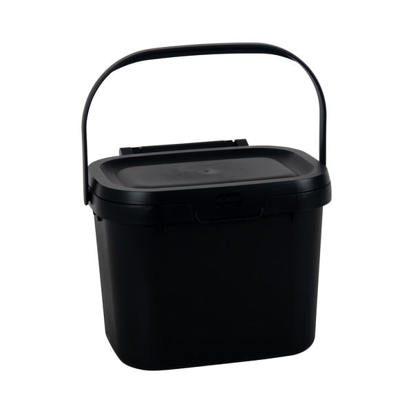 Черен контейнер за компостируеми отпадъци 2,5 л - Addis