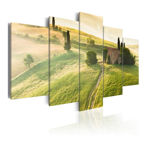 Vícedílný obraz na plátně Artgeist Green Tuscany, 100 x 50 cm