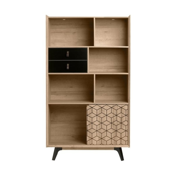Библиотека в декор от дъбово дърво Ceilan - Marckeric-image-3