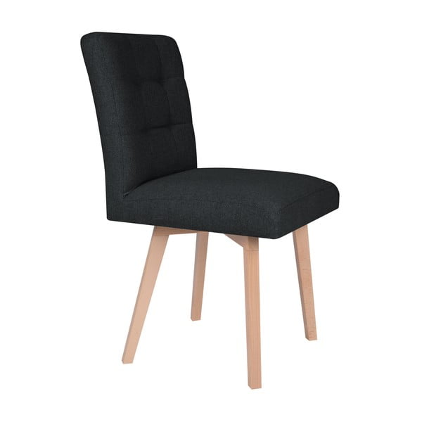 Черен трапезен стол Tulip - Mazzini Sofas-image-1