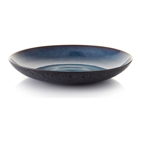 Черна/синя глинена купа ø 40 cm Gastro Dark Blue/Black – Bitz