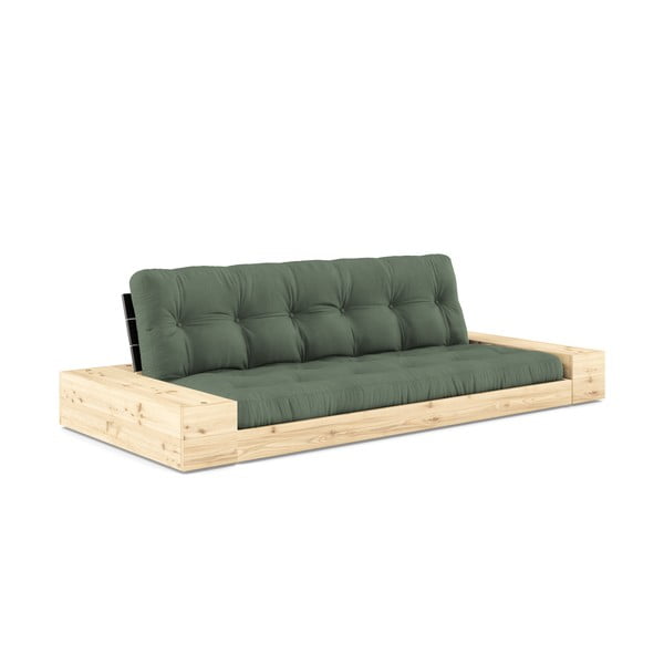 Зелен разтегателен диван 244 cm Base – Karup Design