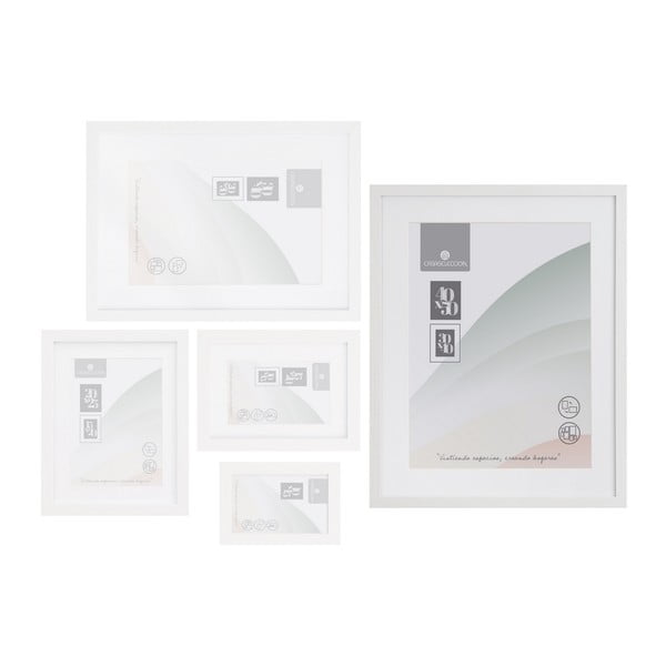 Бяла висяща рамка 42x52 cm Sencillo – Casa Selección-image-1