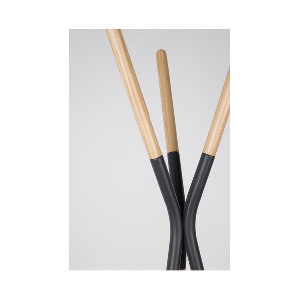 Закачалка за дрехи от борова дървесина със сиви детайли Pinnacle - Zuiver-image-4