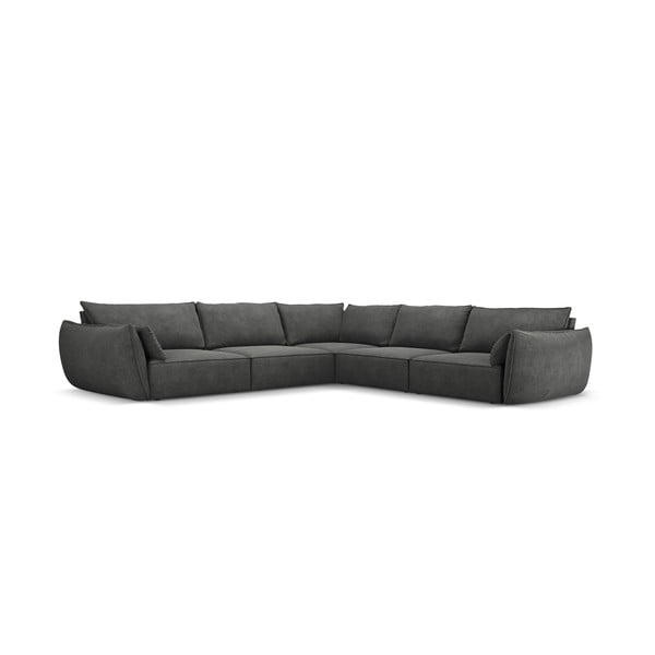 Сив ъглов диван (променлив) Vanda - Mazzini Sofas-image-2