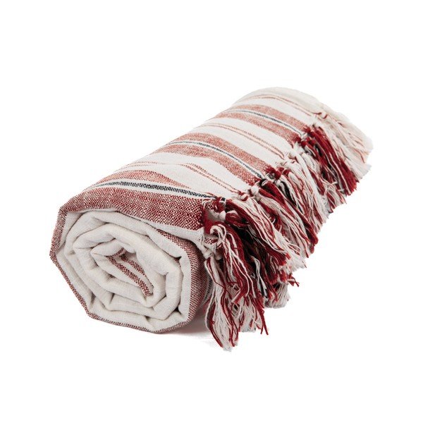 Теракотено памучно одеяло 150x200 cm Indira – Tiseco Home Studio-image-2