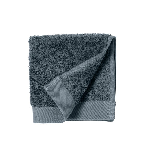 Синя хавлиена кърпа от памук Китай, 30 x 30 cm Comfort Organic - Södahl
