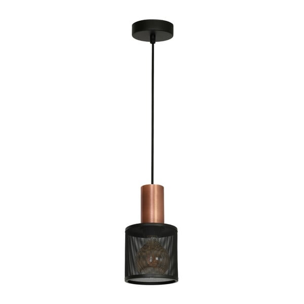 Черна висяща лампа с розови детайли Ares Uno - Unknown
