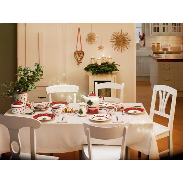 Коледна чиния от бял и червен порцелан, ø 24 cm Toy's Delight - Villeroy&Boch-image-2