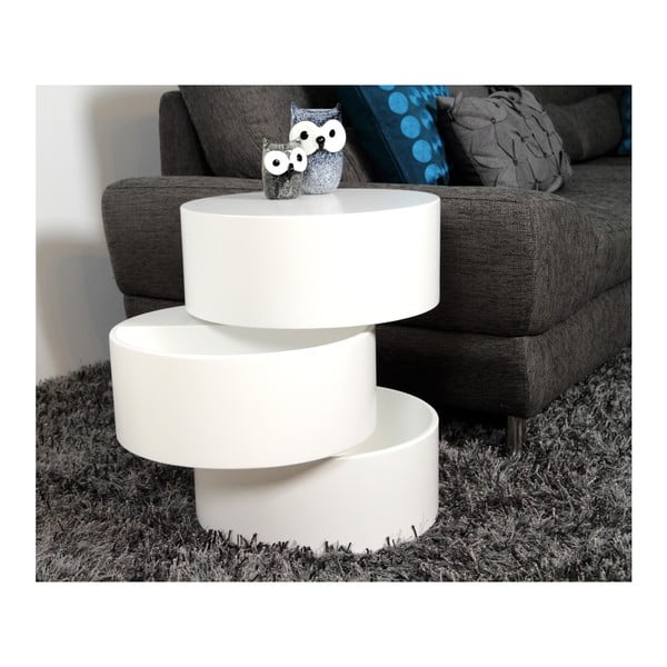 Бяла масичка за кафе , ⌀ 40 cm Pop - Actona-image-4