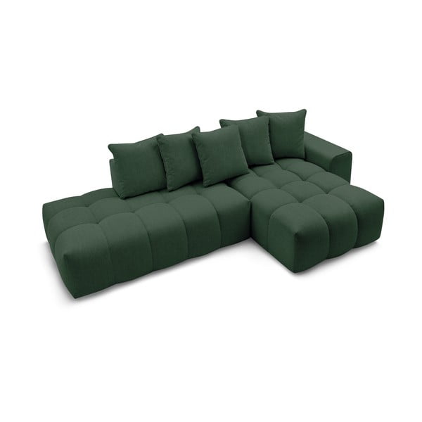 Зелен ъглов диван (десен ъгъл) Mont-Blanc - Bobochic Paris-image-4