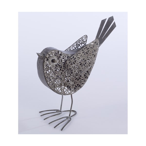 Dekorativní kovový ptáček Bird, 23 cm