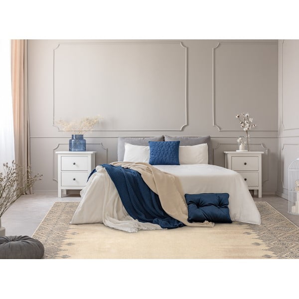 Бежов вълнен килим 133x180 cm Decori - Agnella-image-1