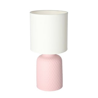 Розова настолна лампа с текстилен абажур (височина 32 cm) Iner - Candellux Lighting