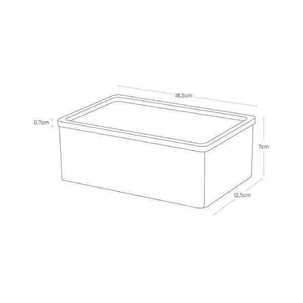 Черна кутия за съхранение с капак 18,5x12,5x7 cm Rin – YAMAZAKI-image-3