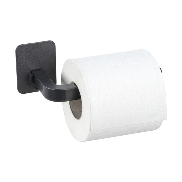 Черен пластмасов държач за тоалетна хартия без пробиване Parma – Allstar-image-3