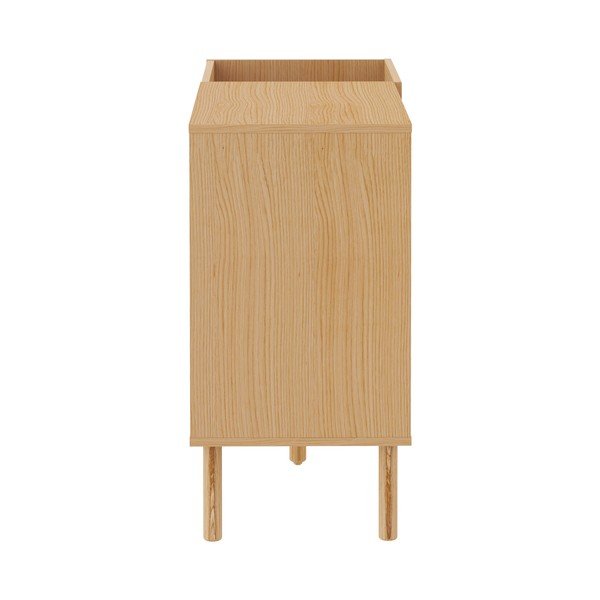 Нисък скрин за грамофонни плочи от дъб 100x80 cm Viny - TemaHome-image-4