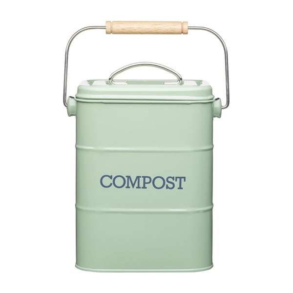 Зелен контейнер за компостируеми отпадъци 3 л Living Nostalgia - Kitchen Craft