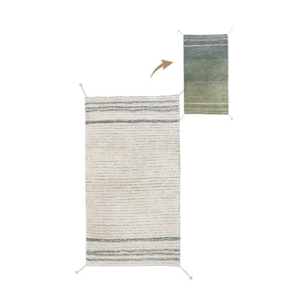 Зелен и син памучен килим 80x140 cm Twin Vintage – Lorena Canals-image-1